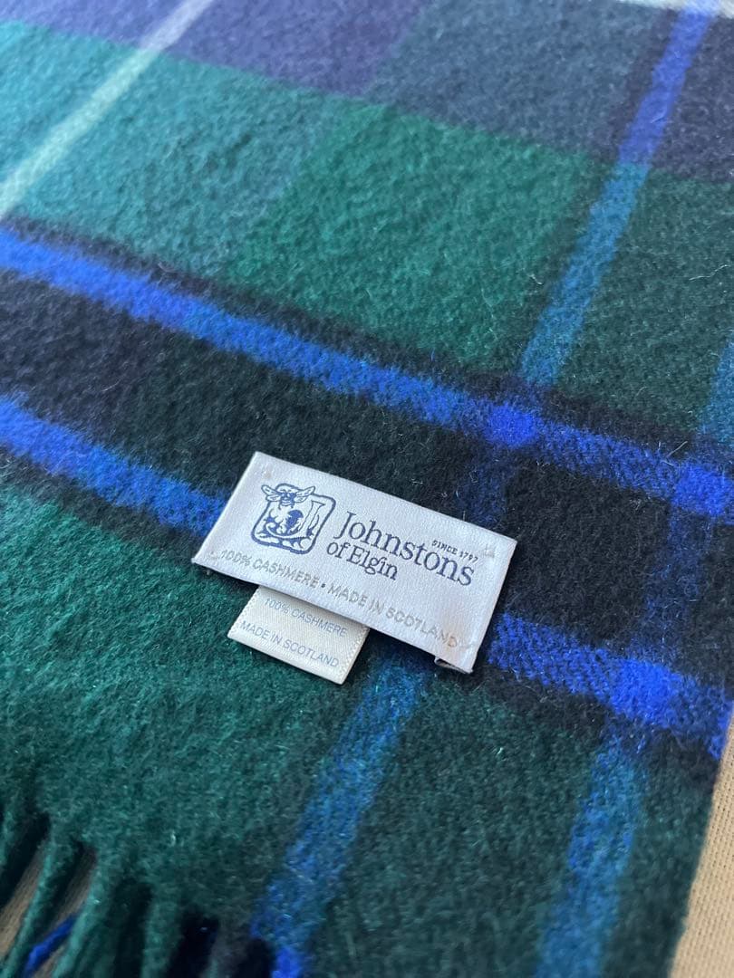 【国内正規品】ジョンストンズ　カシミア100%大判ストール　UA