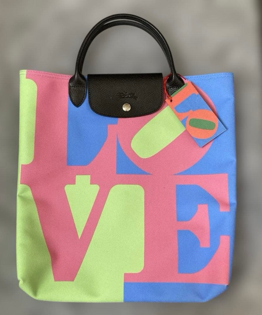 未使用LONGCHAMP ロバートインディアナコラボトートバッグ