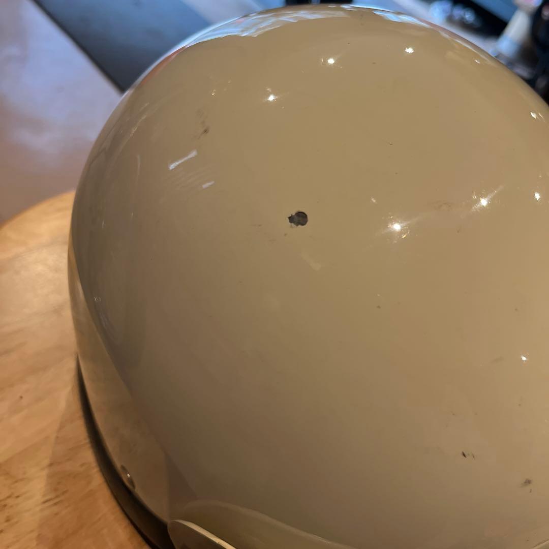 オーシャンビートル　ショーティーホワイト 半帽ヘルメット 調整可能ストラップ