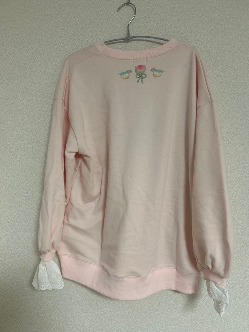 トップス Dream Garden-tulip ribbon lace sweat