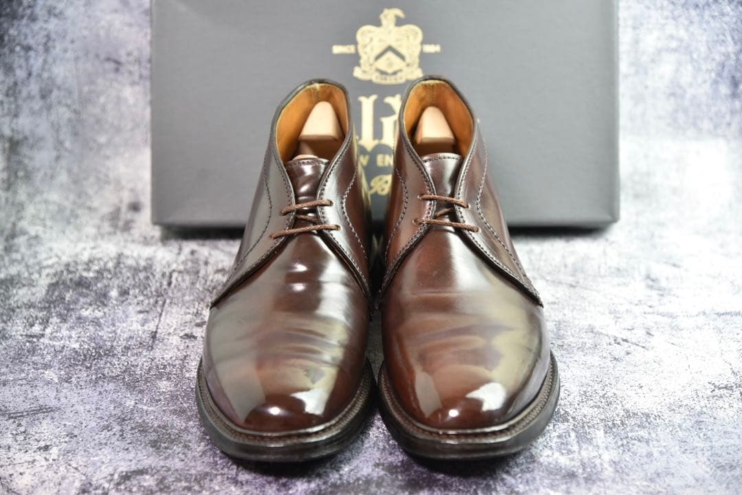 オールデン　コードバン　#1339　チャッカブーツ　7D　バーガンディ　ツリー付