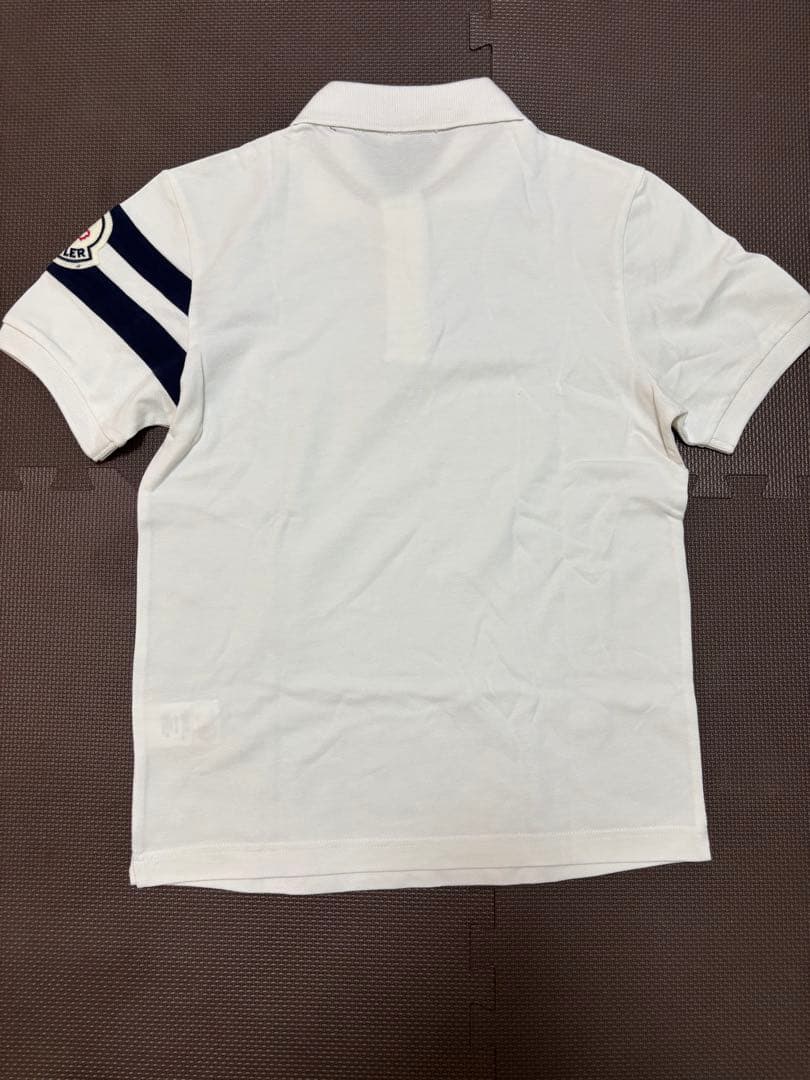 MONCLER メンズ　ホワイト ポロシャツ