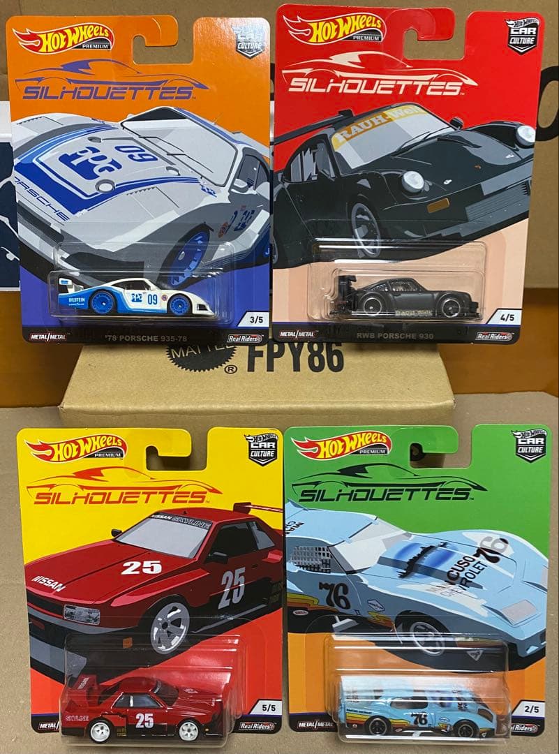 新品未開封　ホットウィール　カーカルチャー　シルエット　４台セット