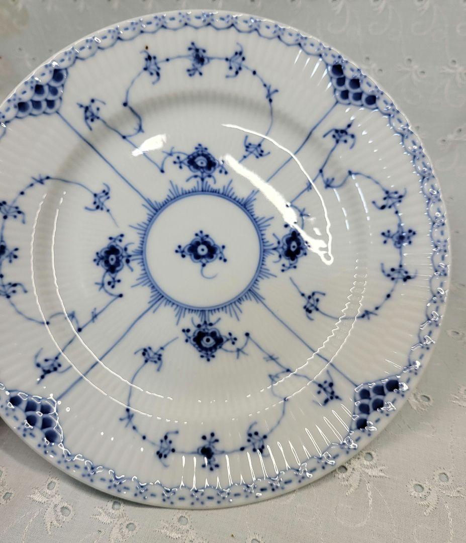 2枚✨ロイヤルコペンハーゲン ブルーフルテッド ハーフレース プレート 19 皿