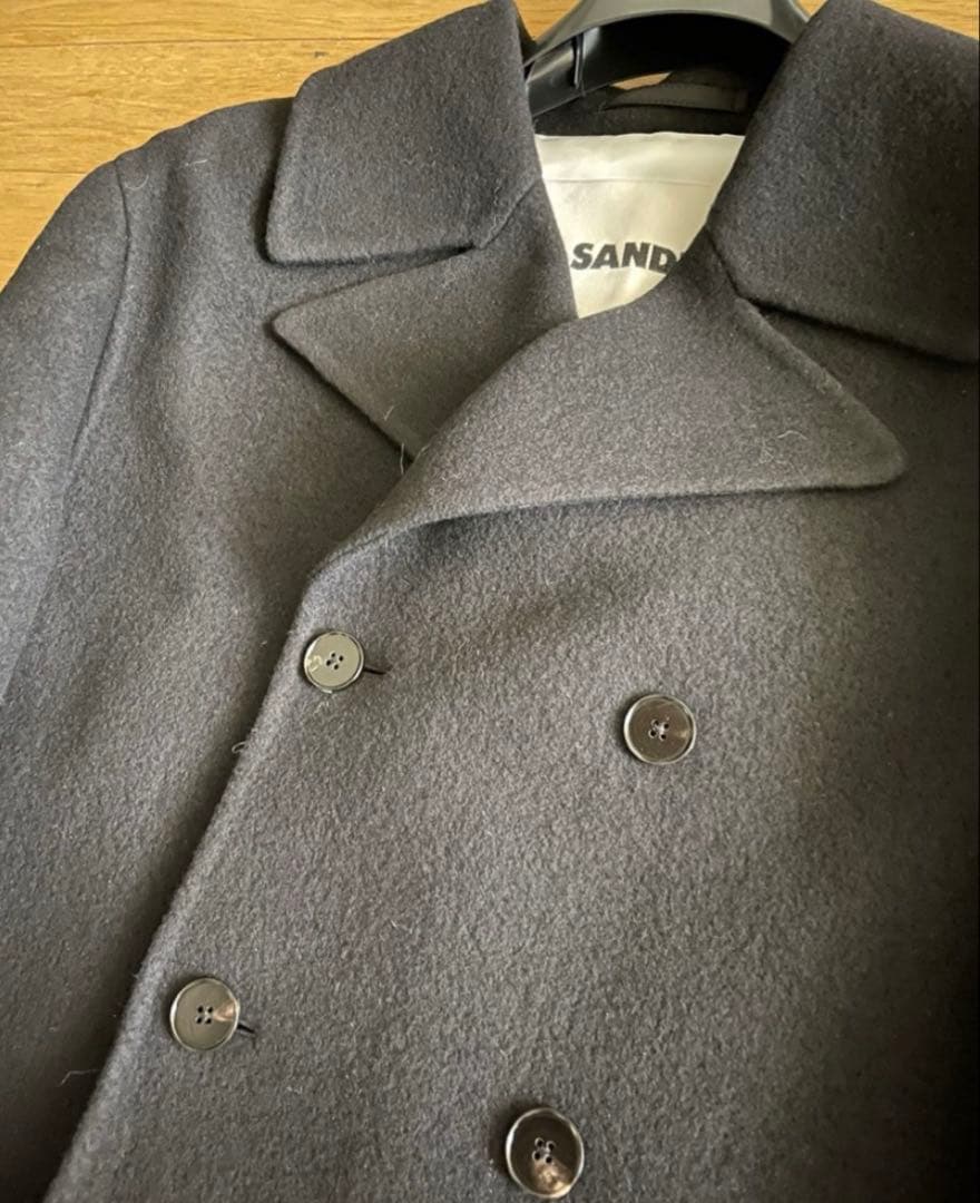 s*7様 ★23AW Jil Sander ブラック ダブルブレスト ウールコー