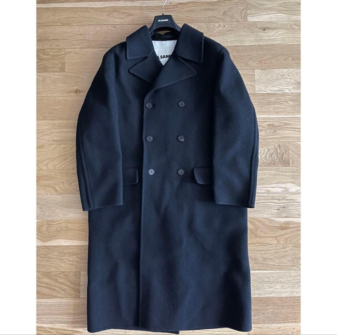 s*7様 ★23AW Jil Sander ブラック ダブルブレスト ウールコー
