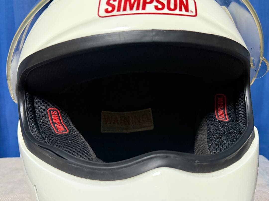 SIMPSON シンプソン RX-10 ヘルメット ホワイト Lサイズ