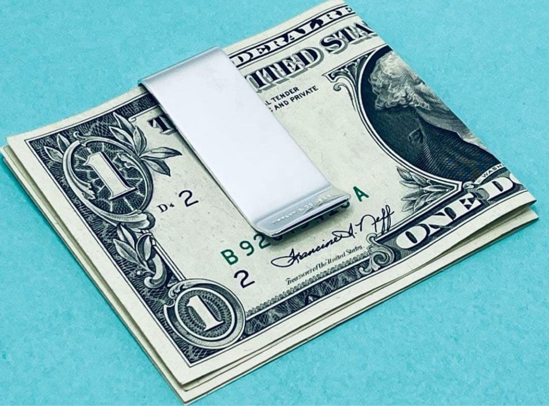 h485 ティファニー　エンジンターン　マネークリップ　シルバー　925