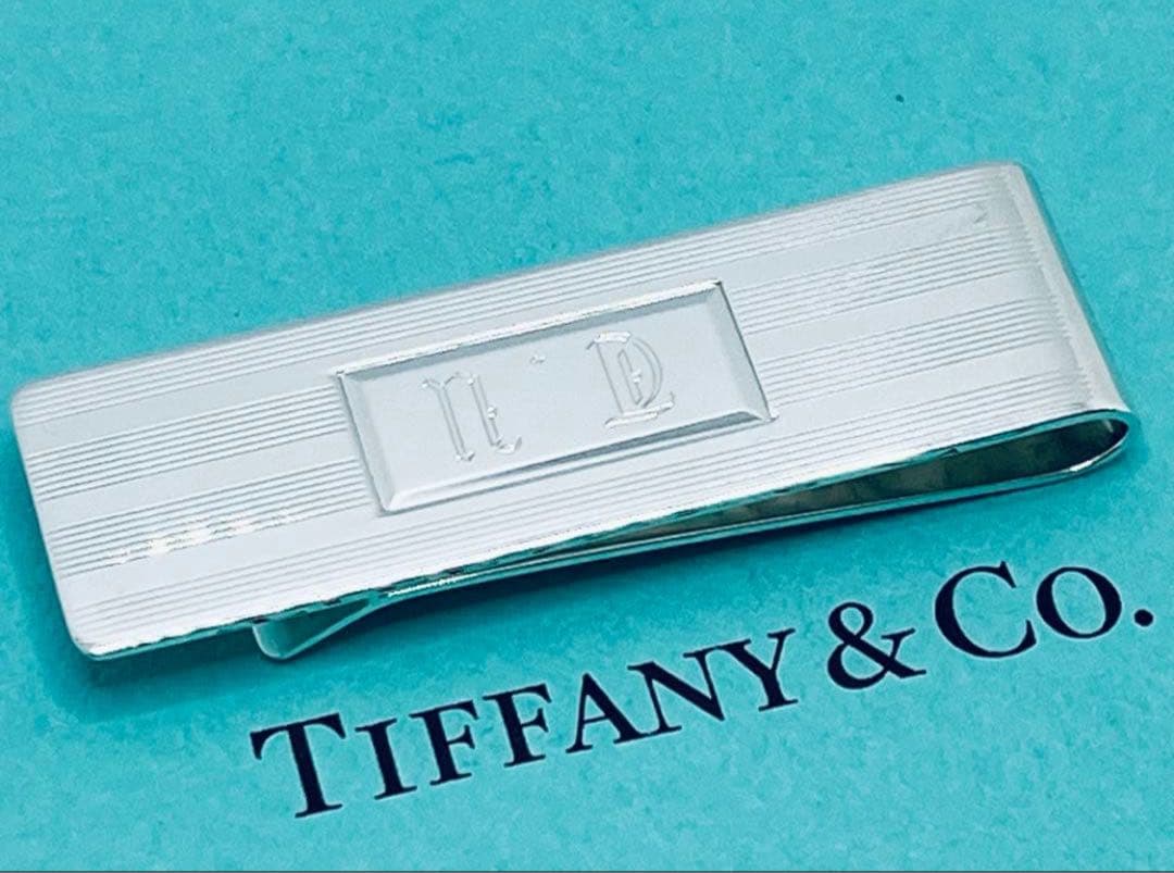 h485 ティファニー　エンジンターン　マネークリップ　シルバー　925