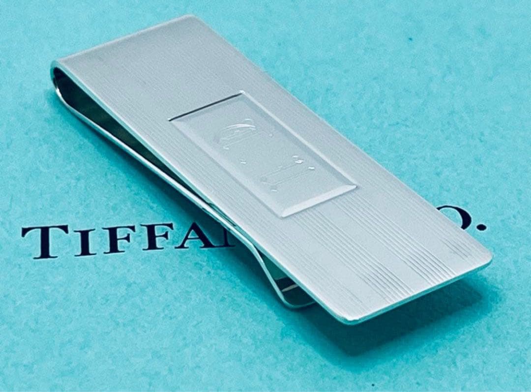 h485 ティファニー　エンジンターン　マネークリップ　シルバー　925