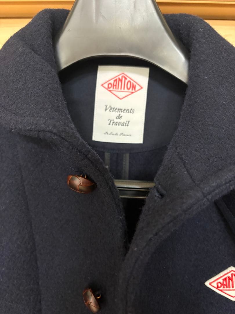 美品 DANTON ウールジャケット ネイビー　ウールモッサ　サイズ38