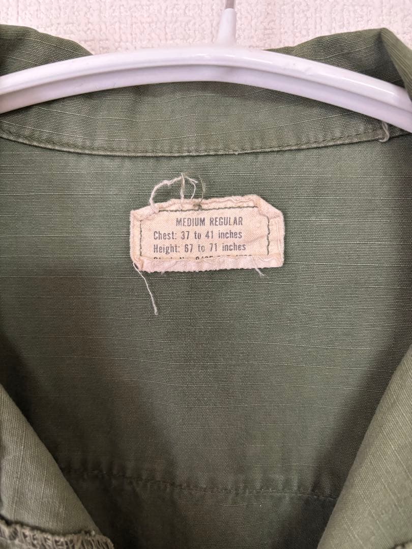 60s US ARMY ジャングルファティーグジャケットM-REG