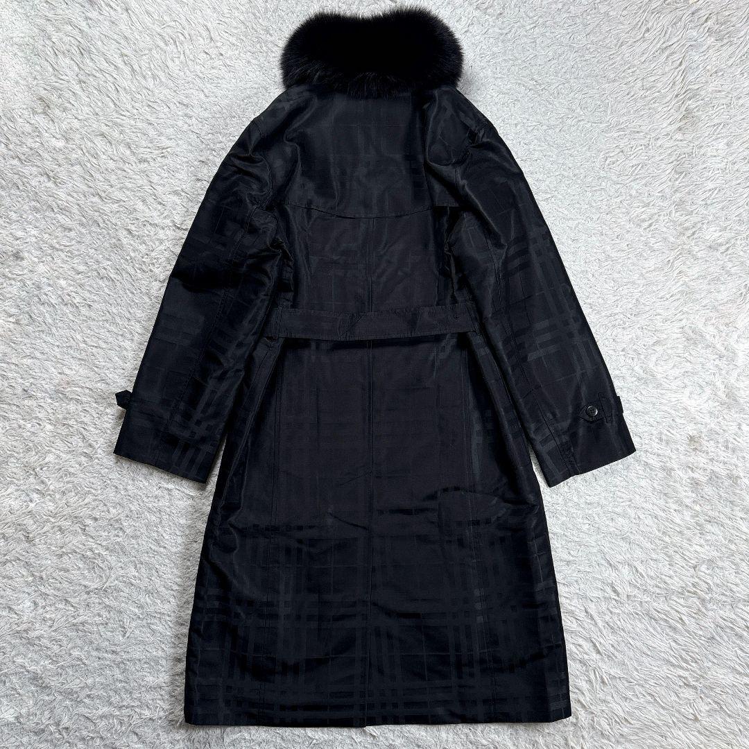 極美品✨バーバリーロンドン シャドーチェック ベルテッドコート 総柄ライナー