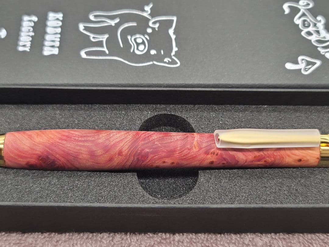 新品　こぶた工房　タクサスフロリニーバー　極上杢　シャープペンシル0.5