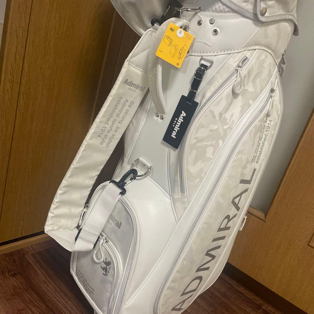 新品！ADMRIAL ゴルフバッグ・キャディバッグ ホワイト