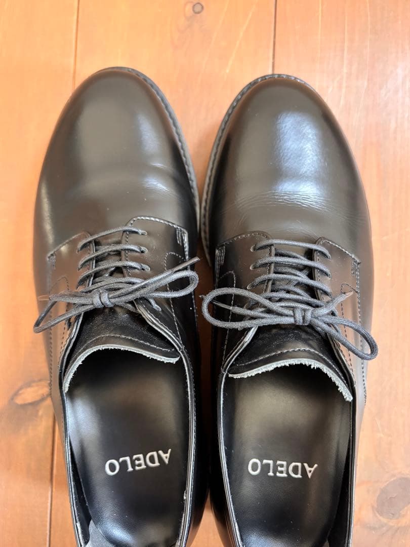 ADELO アデロ シークレットシューズ ラウンドトゥ 25.0 本革 革靴