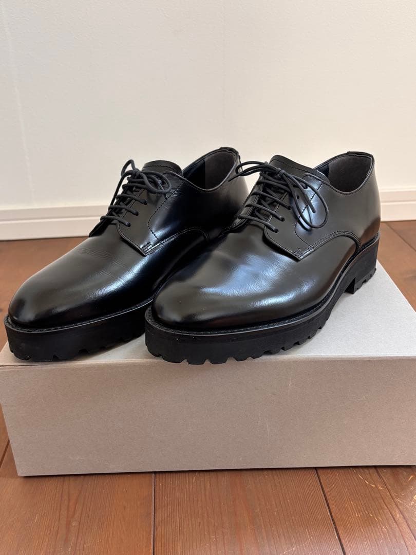 ADELO アデロ シークレットシューズ ラウンドトゥ 25.0 本革 革靴