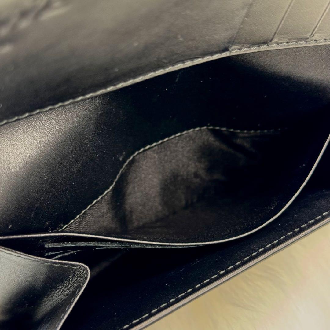 LOEWE ロエベ リピート アナグラム ミディアムウォレット ブラック