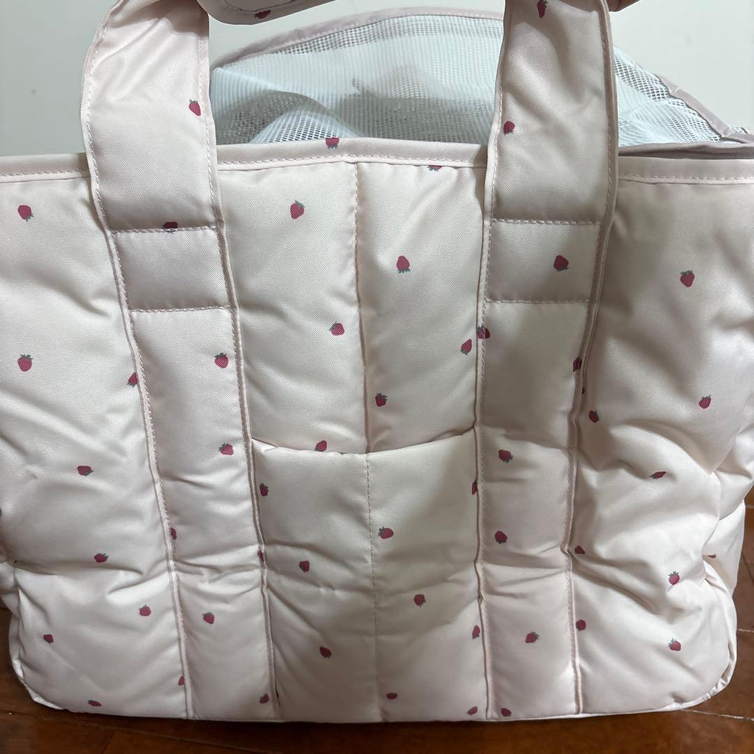 GELATO PIQUE ストロベリープリント キャリーバッグ