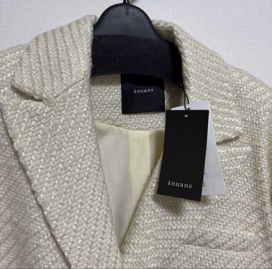 【Kiki様】anuans ツイードウールジャケット コート
