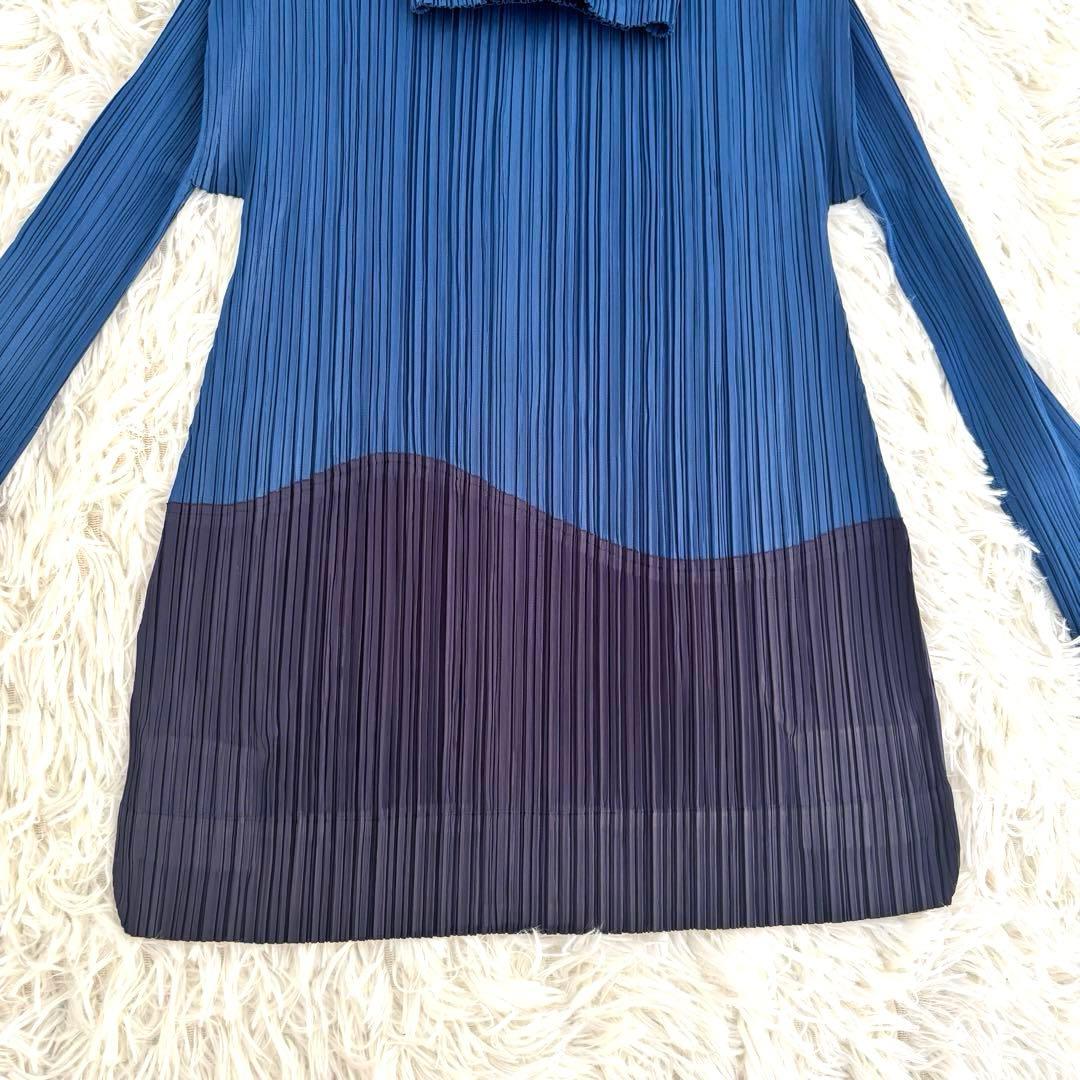 極美品 プリーツプリーズ イッセイミヤケ ジップアップパーカーフーディー長袖