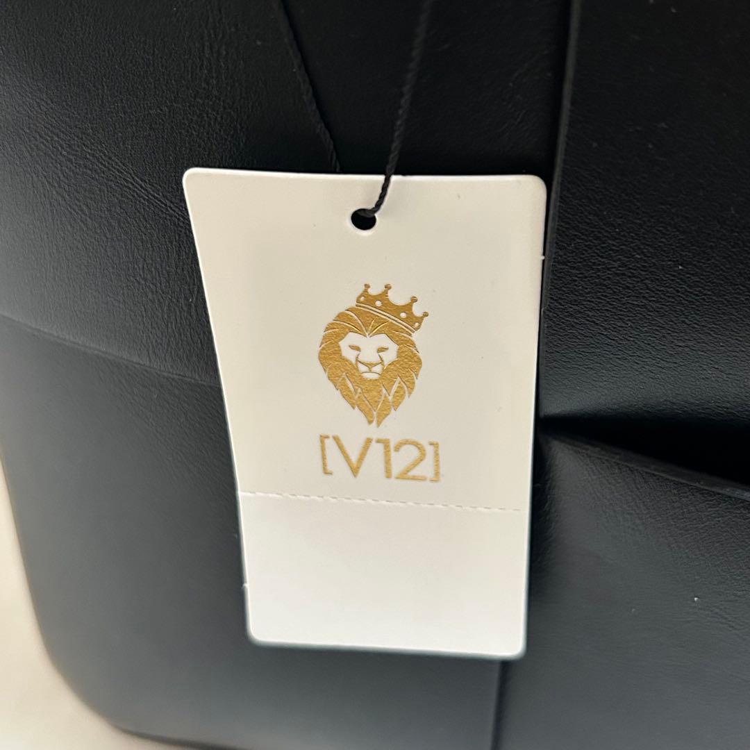 新品✨V12 BV イントレチャートスタイル エコレザー カートバッグ 黒