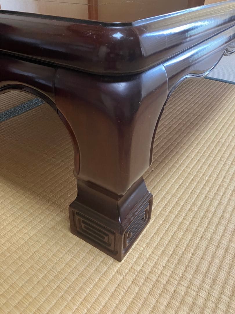 彫刻入り和座卓