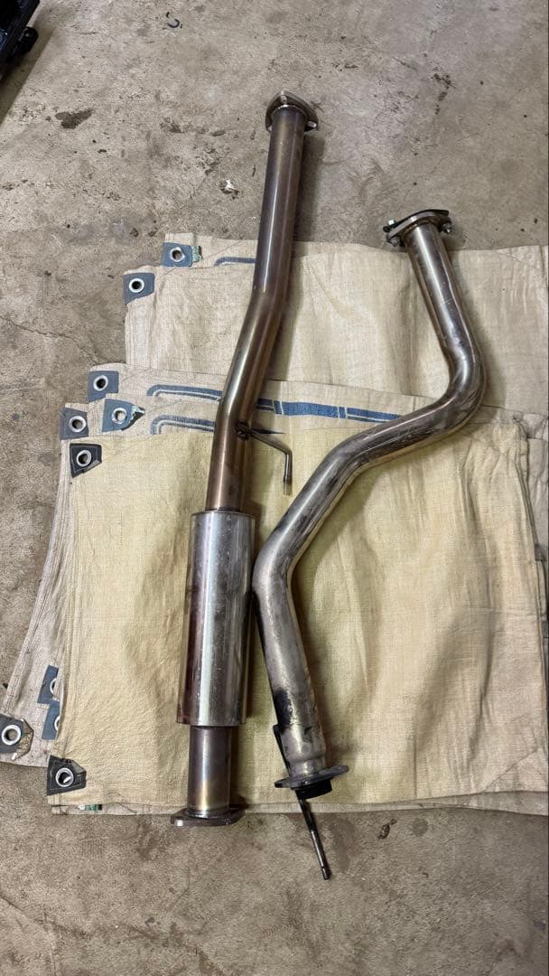 ek9 中間ストレート　太鼓付き　マフラー