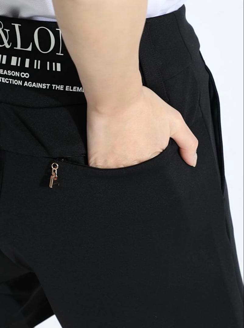 MARK&LONA ブラックショートパンツ 38(M)