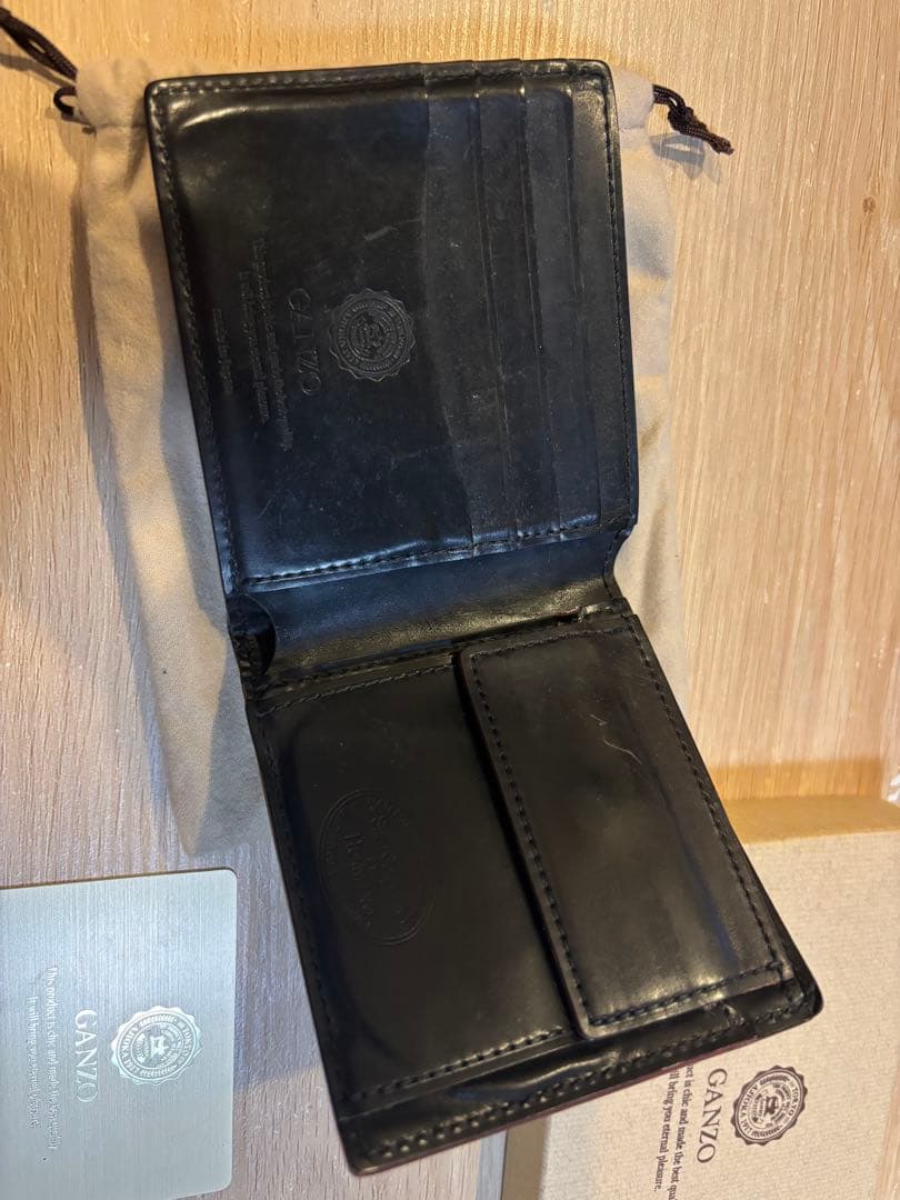 【GANZO】SHELL CORDOVAN 二つ折り財布