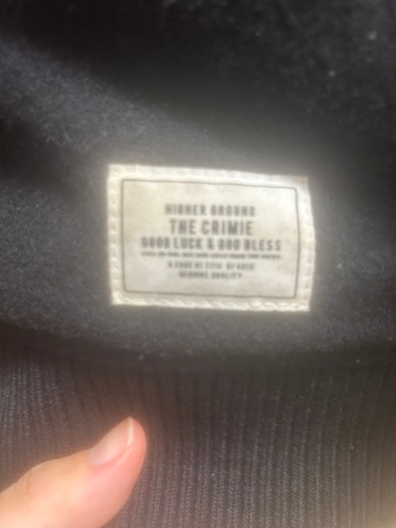 【超美品】The Crimmie スタジャン 黒 ウール・レザー