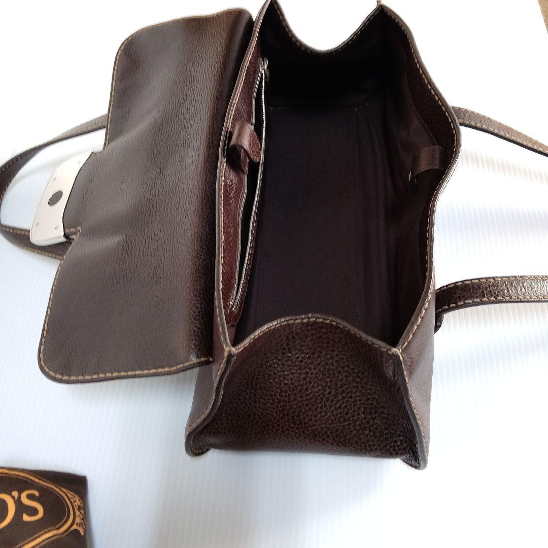 【TODS/トッズ】レザーショルダーバッグ