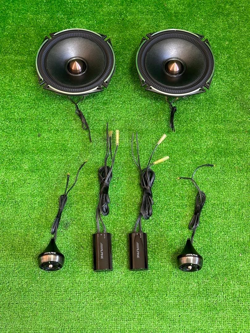 アルパインDDL-R170S(17cm)ツイーター付きカースピーカー動作確認済み