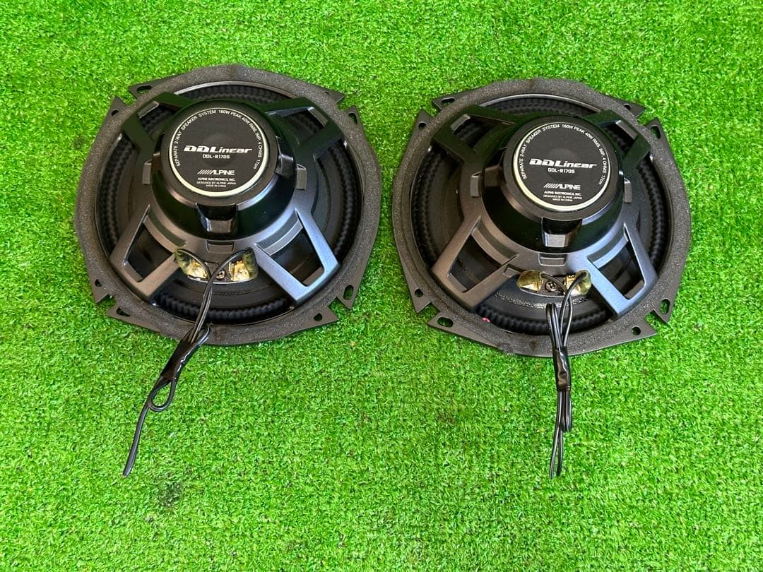 アルパインDDL-R170S(17cm)ツイーター付きカースピーカー動作確認済み