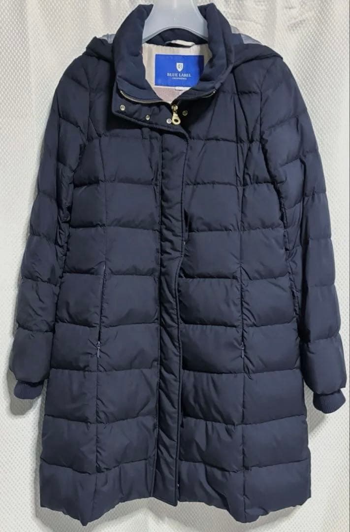 BLUE LABEL CRESTBIREDGEロングダウンコート ネイビー 36
