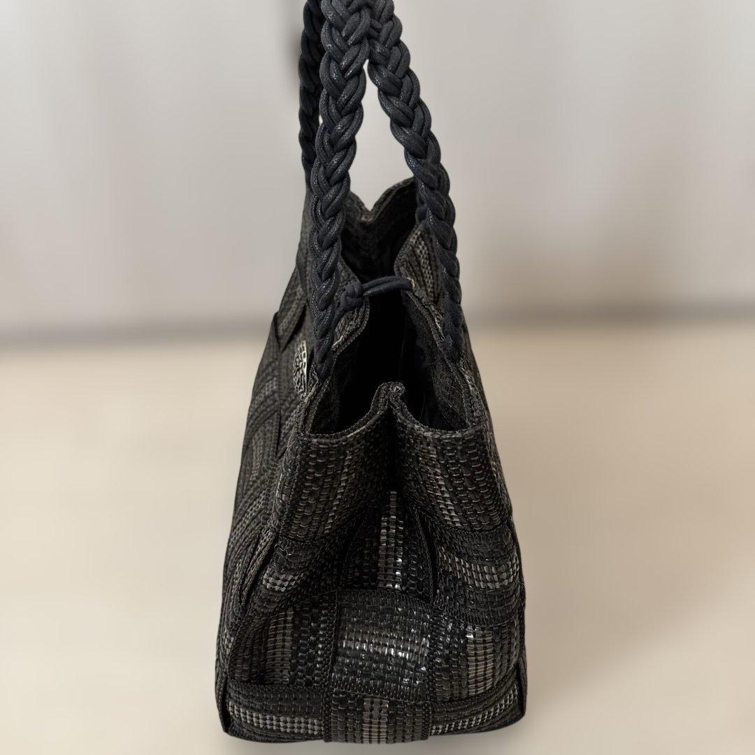 ALMA TONUTTI かごバッグ　三つ編みハンドル ブリザード メッゾ