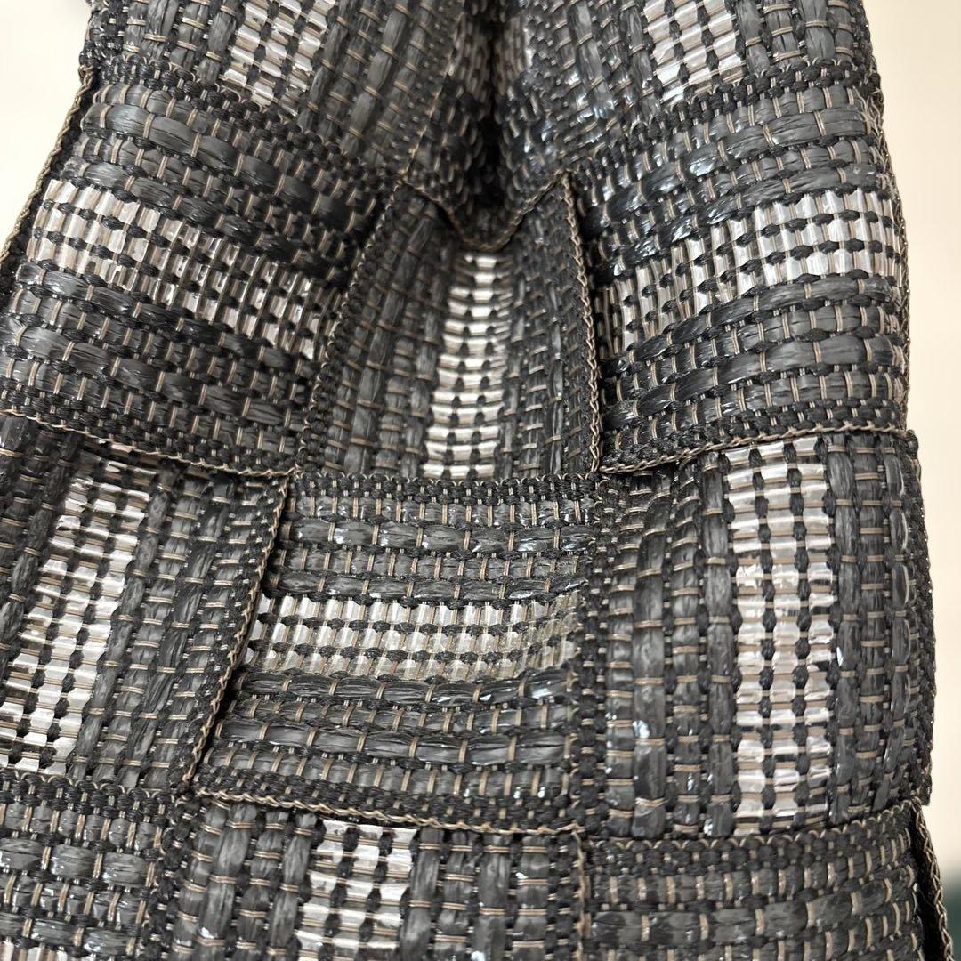 ALMA TONUTTI かごバッグ　三つ編みハンドル ブリザード メッゾ