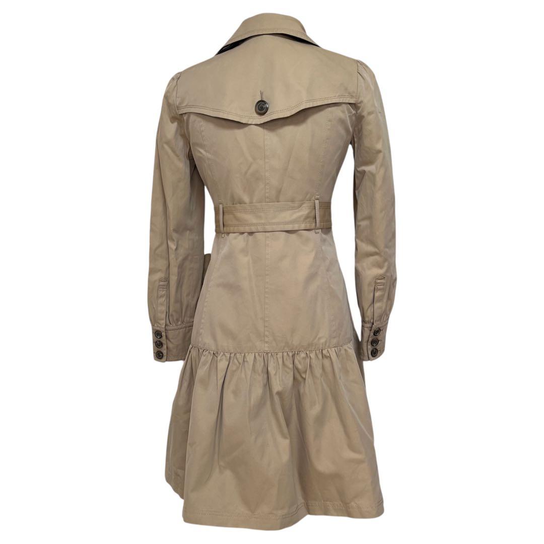 BURBERRY BLUE LABELトレンチコートベージュ フレアノバチェック