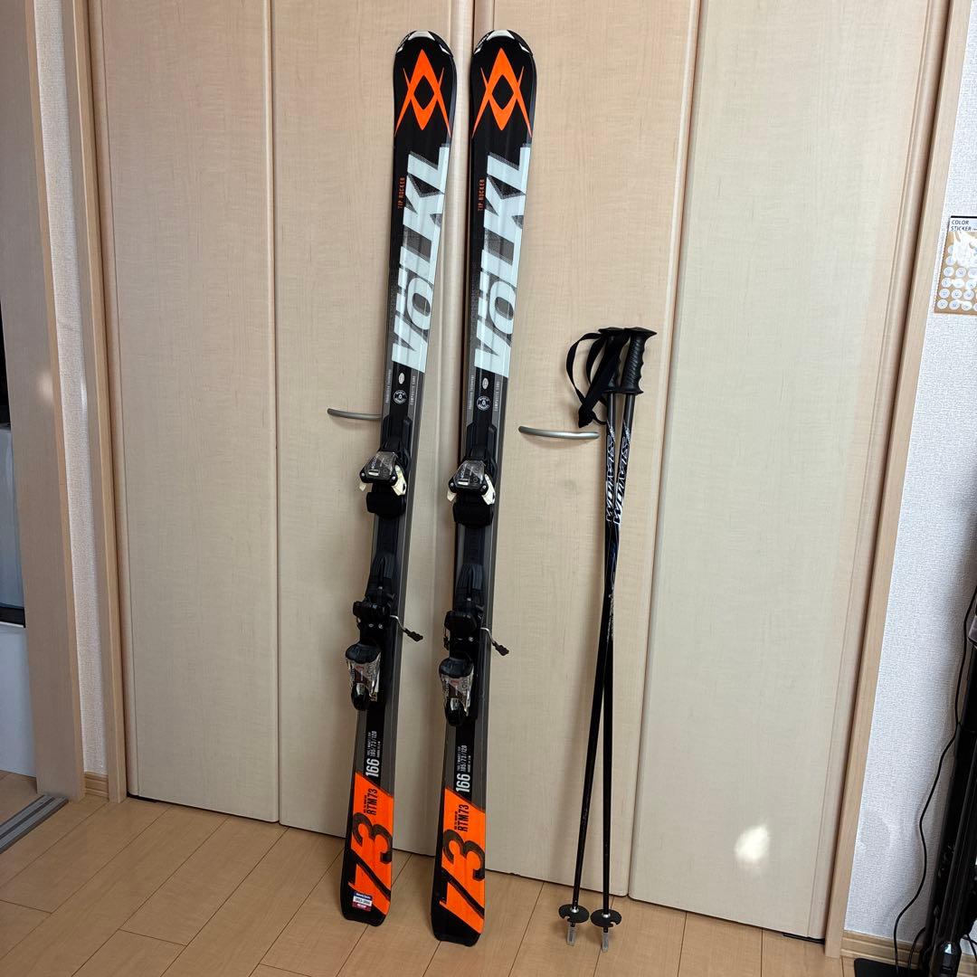 Völkl フォルクル RTM 73 スキー板165cm＋ポール115cmセット