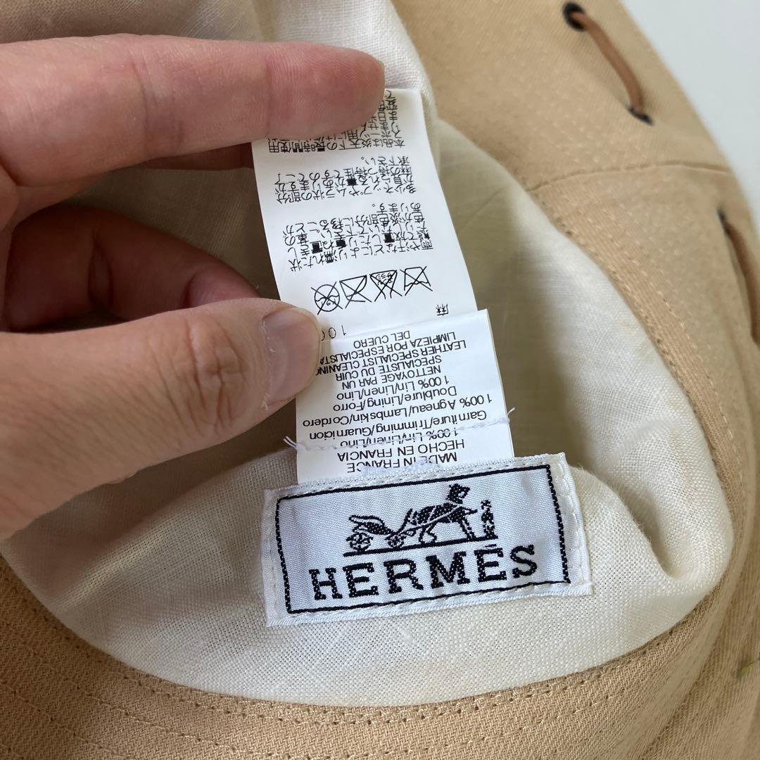 HERMES　エルメス　バケットハット　リネン　4127