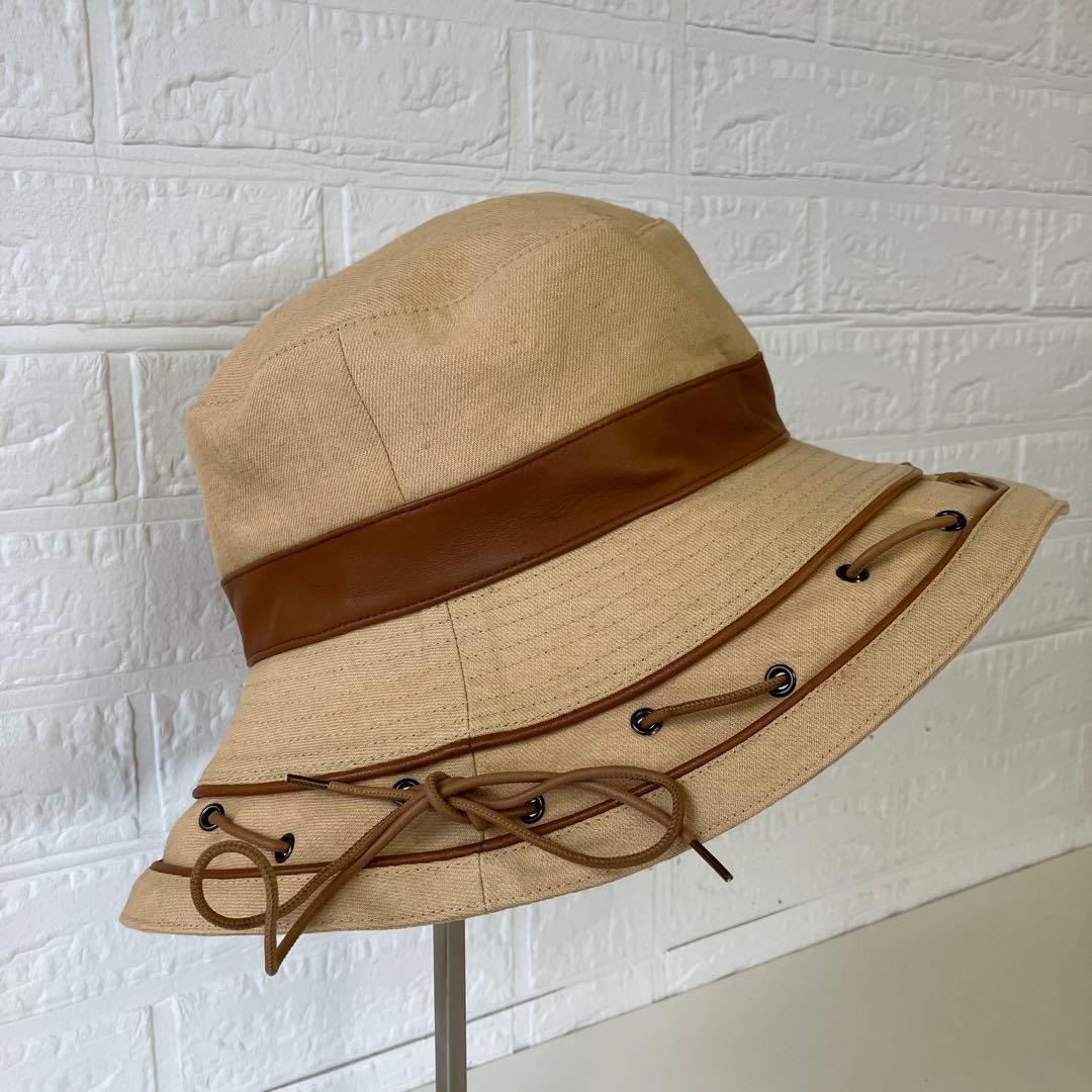 HERMES　エルメス　バケットハット　リネン　4127