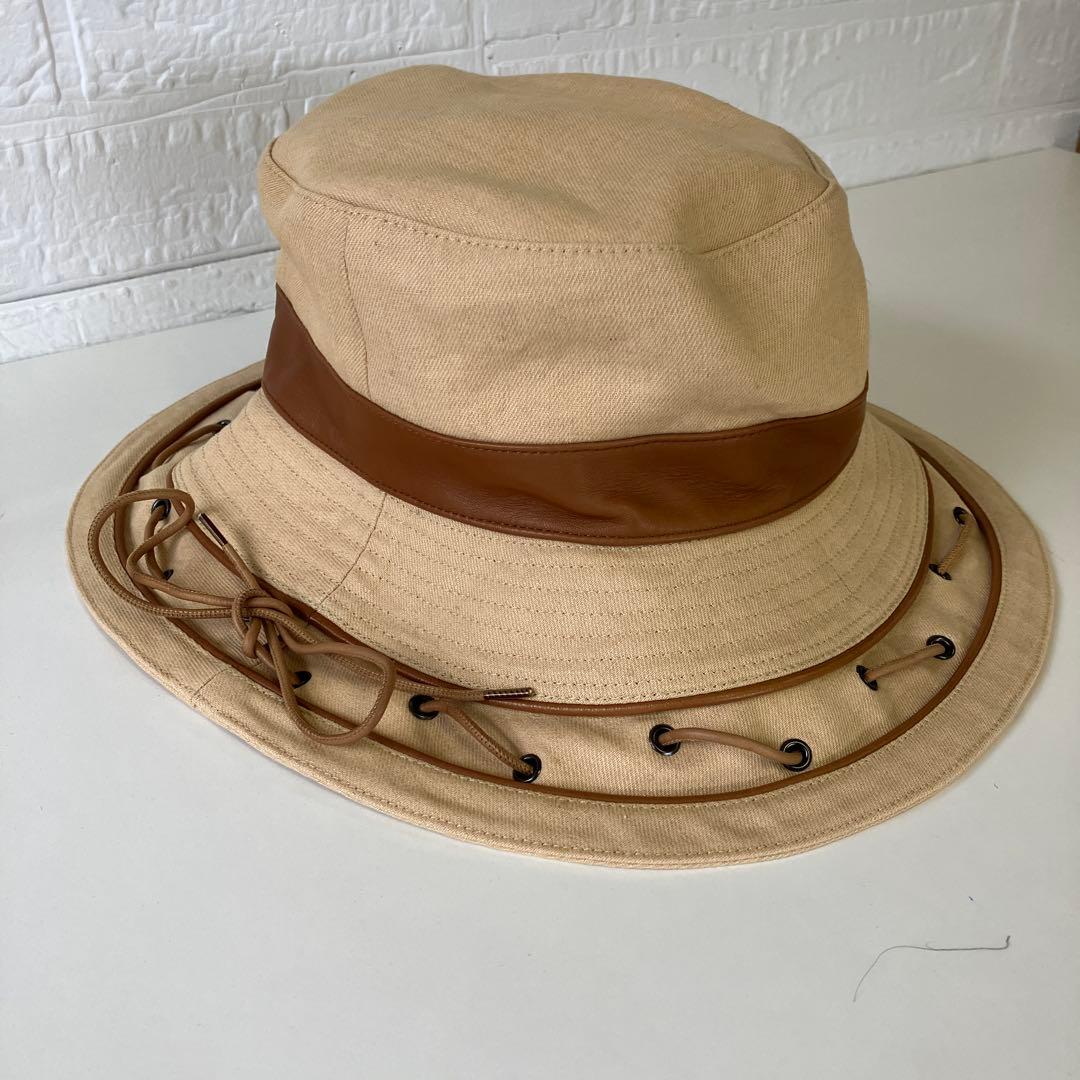 HERMES　エルメス　バケットハット　リネン　4127