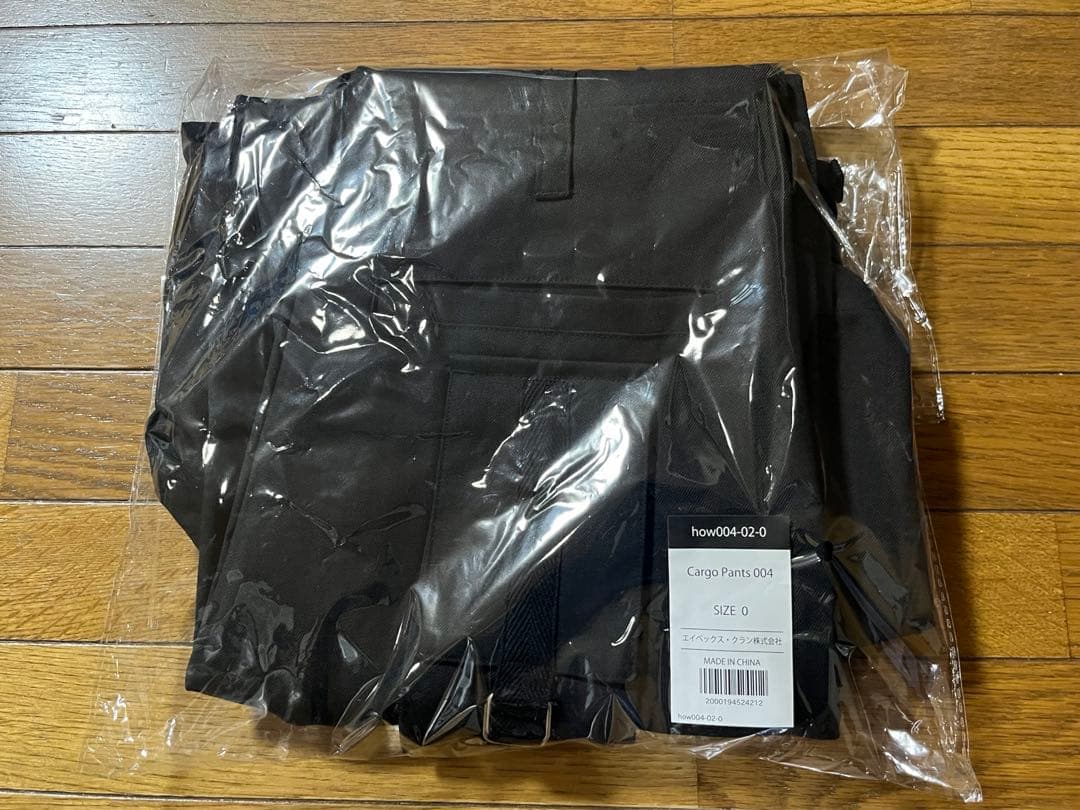 【新品】how＊カーゴパンツ 004 ブラック