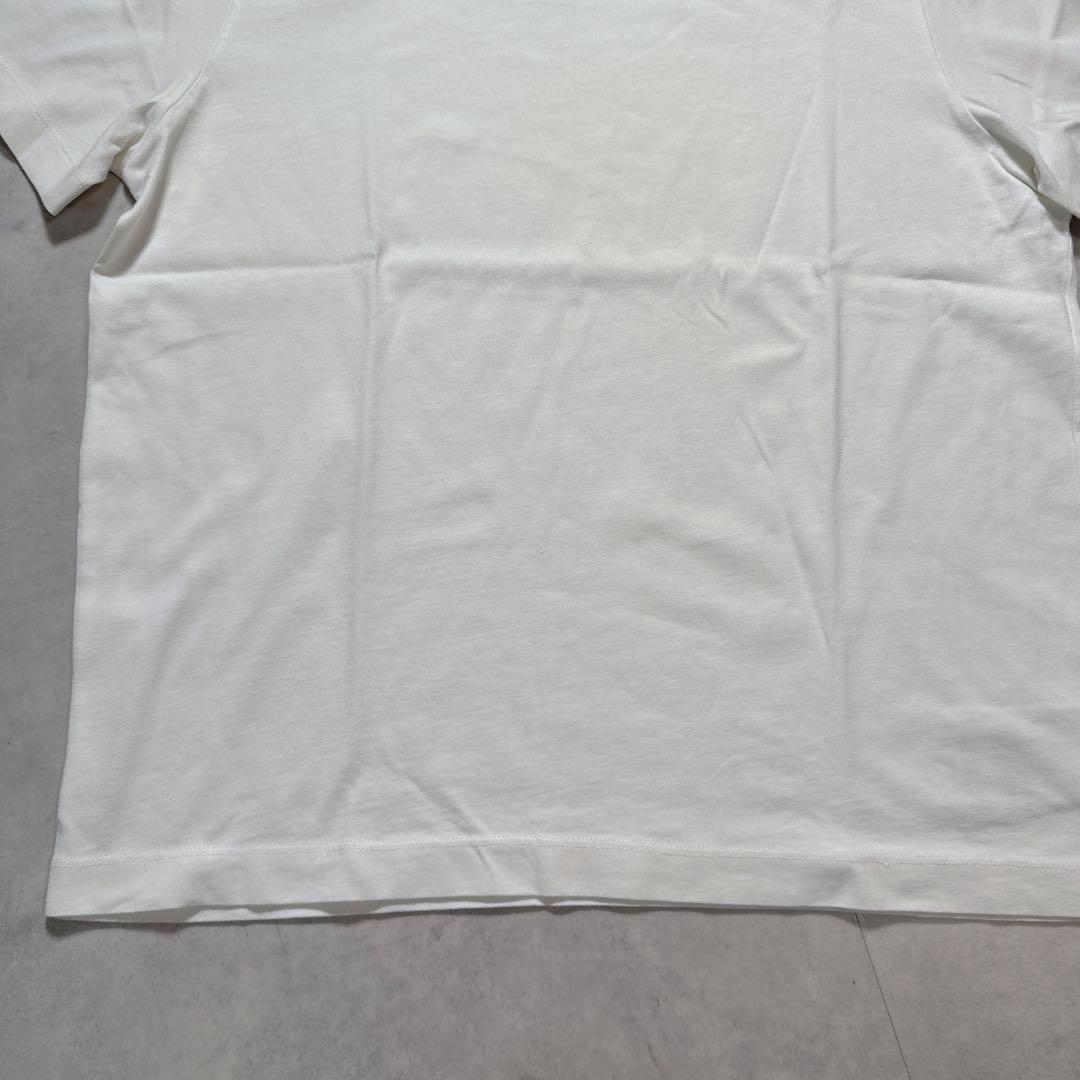 MONCLER モンクレール 半袖 Tシャツ 首ロゴ 袖ワッペン ホワイト S.