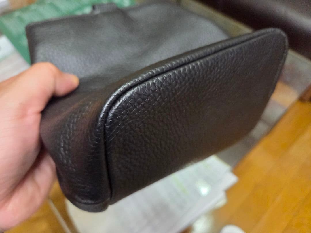 ハッシュタグ巾着レザーバック