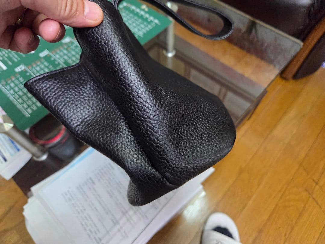 ハッシュタグ巾着レザーバック