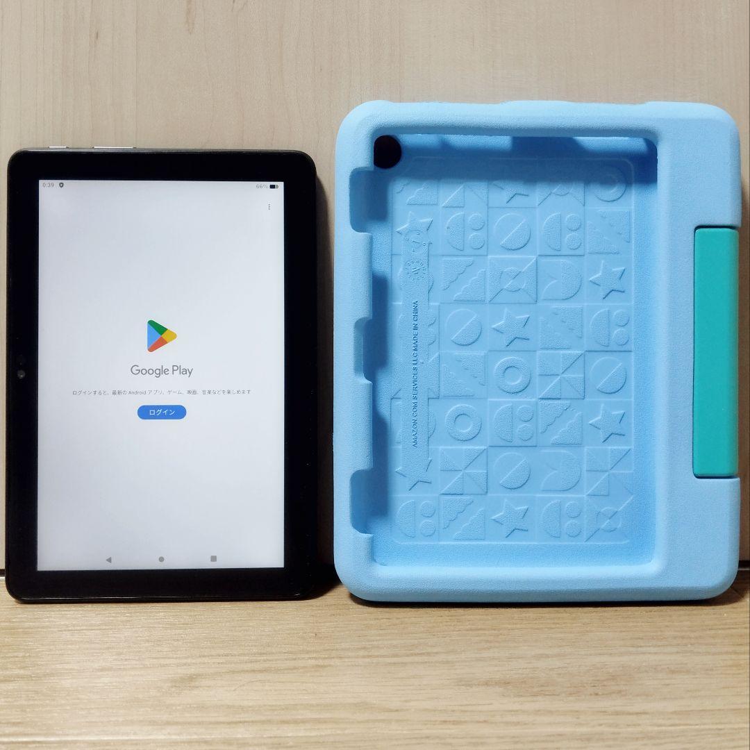 美品 Fire HD 8 キッズモデル ブルー 最新版 カバー付き