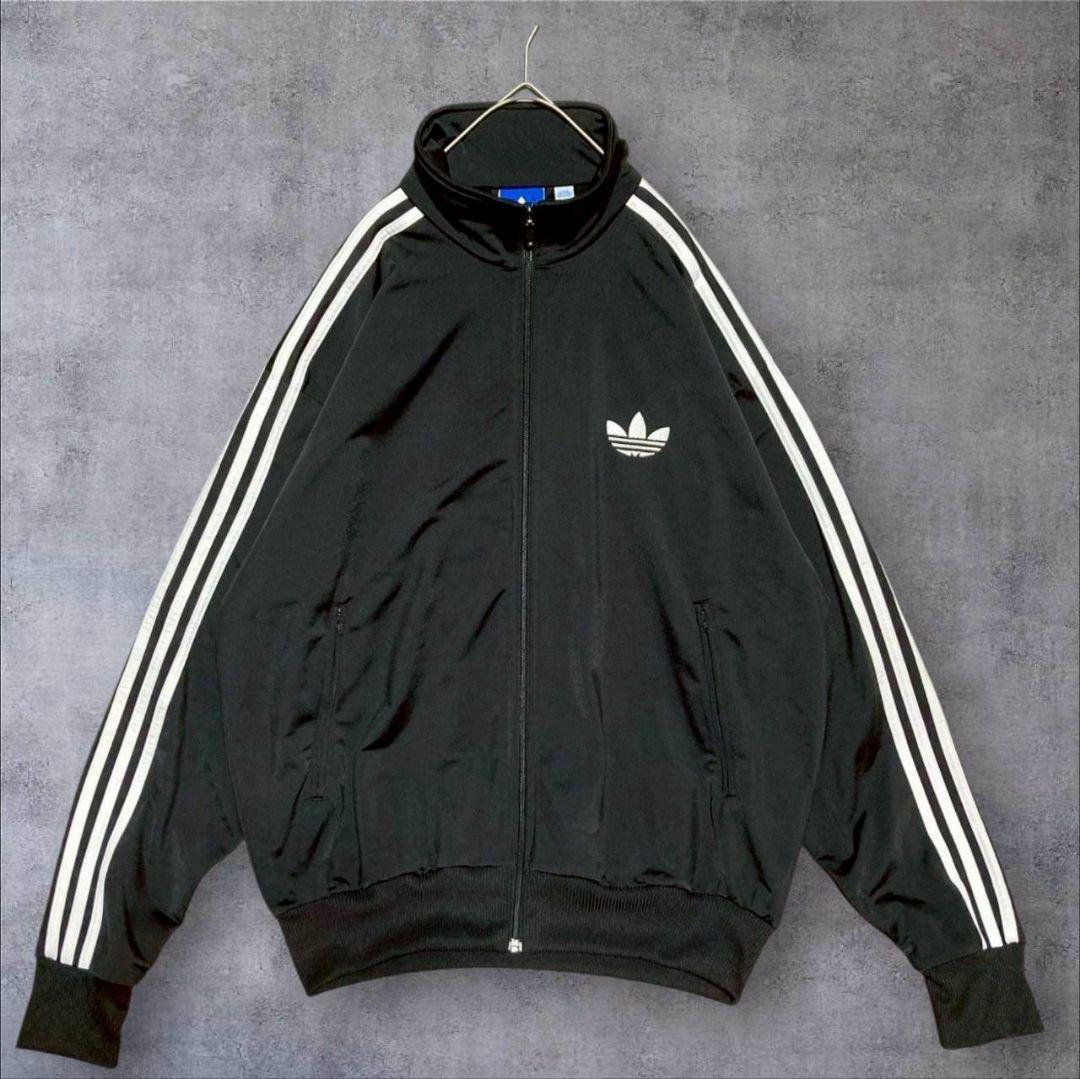 アディダス adidas トラックジャケット ファイヤーバード ジャージ 黒 L