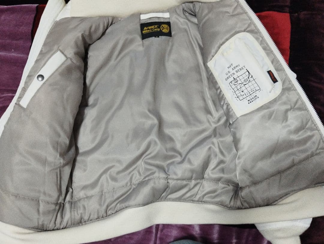 AVIREX MA-1 フライトジャケット ホワイト