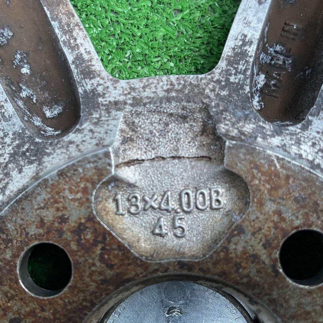 日本製 13インチ アルミホイール 13×4.0J +45 軽自動車用